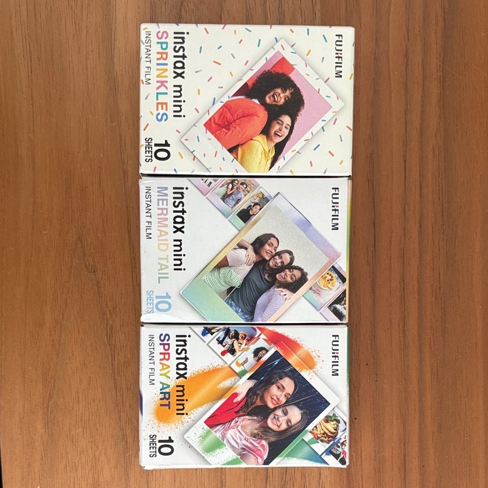 Brand new Fujifilm Instax Mini Spray Art Film - Colorful Design